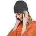 Produktbild ULTRICS Bluetooth Beanie Mütze, Unisex Stereo Kopfhörer und Mikrofon, V5.0 Wireless Winter Hut Kompatibel mit iPhone, Android ideal zum Hände Free Call Gym Musik Hören Laufen Skaten Wandern Geschenk