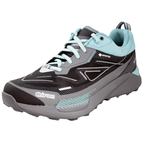 CHIRUCA Sucre Lady 11 - Zapatos Deportivos Mujer Gorotex Suela Trekking En Negro Y Azul - 38, Turquesa