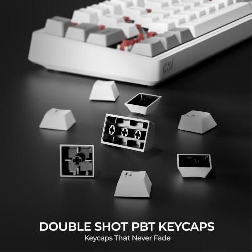 Image of Rogue 65% Wireless Mechanical Gaming Keyboard | Hot-Swap | Gasket Mount | BT+2.4GHz+USB-C | 4000mAh Battery | Sound Dampening | Pre-Lubed Linear Switches | PBT Keycaps | RGB Backlit