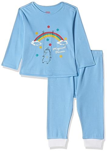 Image of Amazon Brand - Jam & Honey Baby-Boys and Girls 100% Soft & Pure Cotton Long Sleeve Tee with Jogger - Unisex Clothing Set