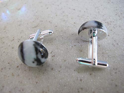 Mancuernillas para hombre con cabujones de sardónix miniatura 2