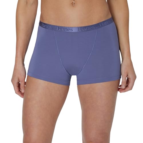 Hanes Women's Originals Supersoft Boxer Briefs Pack, Panties, Viscose from Bamboo Underwear, 5-Pack2