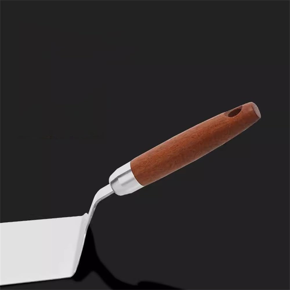 Spatola per Barbecue Spatola da bistecca cucina Manico in legno Cottura Teppanyaki per Cucinare il Barbecue