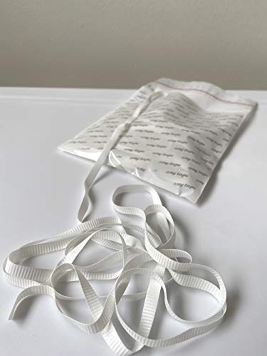 MASK BAND LATEX FREE-WHITE EMBO (1/4" White Embo 10yd)