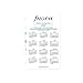 Filofax Calendar Diary Refill, Pocket Size, Week on One Page, White Paper, Unruled, English, 2024 (C68226-24)