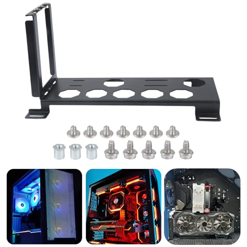 Soporte vertical metálico para GPU con estructura reforzada miniatura 2