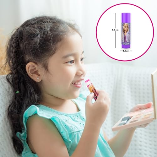 abeec Barbie Lip Balm Set, Coloured Lip Balm With 7 Flavours, Kids Lip Gloss For Barbie Fans, Age 5 And Above, Girls Party Bag Fillers, Stocking Fillers - Image 6