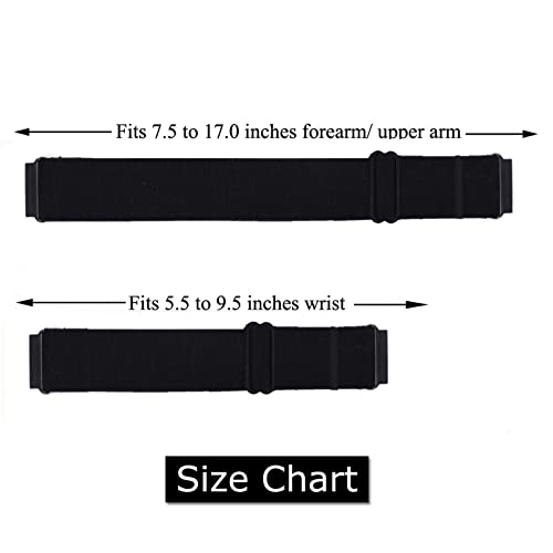 22Mm Elastic Wristband/Armband Strap For Compatible With Garmin Venu 2, Fossil Gen 6 44Mm, Samsung Galaxy Watch 3 45Mm, Garmin Vivoactive 4 45Mm Smartwatch (Black, Medium) #TOP2