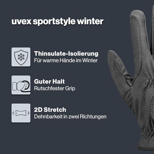 Uvex Sportstyle Winter Reithandschuhe, Black, 5.5 – Ansicht 2