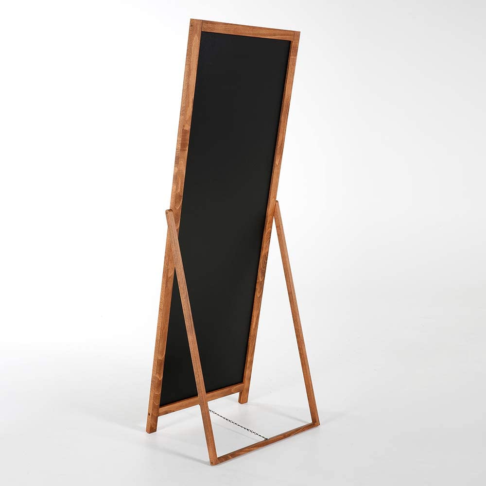 cabde madera vintage para clientes Escaparate de madera | Escaparate publicitario con carteles de madera maciza de haya certificada | Superficie de escritura 44 x 137 cm