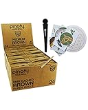 PINOFY Papes Rolls Endless Papers [24+Stopfer+ Hülle] Ungebleicht Braun + Sticker |Natürliches Rolling Paper Big Box Endlospapes lang | endlos Blättchen Smoking Roll Endlessrolls Endlos Longpapers