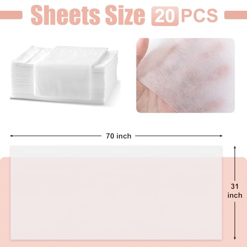 Image of Disposable Bed Sheets Massage Table Sheets, 20 Pcs Massage Sheets Cover Non-Woven Fabric for Spa, Beauty Salon, Hotels, 70'' x 31''