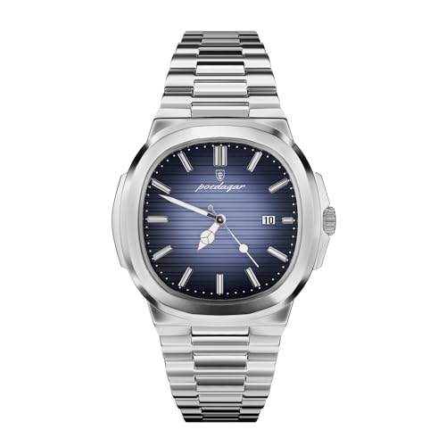 Genérico Reloj Hombre Relojes Analogico de Acero Inoxidable con Pulsera Plateada, Movimiento Cuarzo, Elegante y Deportivos para Vestir, Resistente al Agua 3 ATM, Hombre y Uso de Trabajo Genérico Reloj Hombre Relojes Analogico de Acero Inoxidable con Pulsera Plateada, Movimiento Cuarzo, Elegante y Deportivos para Vestir, Resistente al Agua 3 ATM, Hombre y Uso de Trabajo