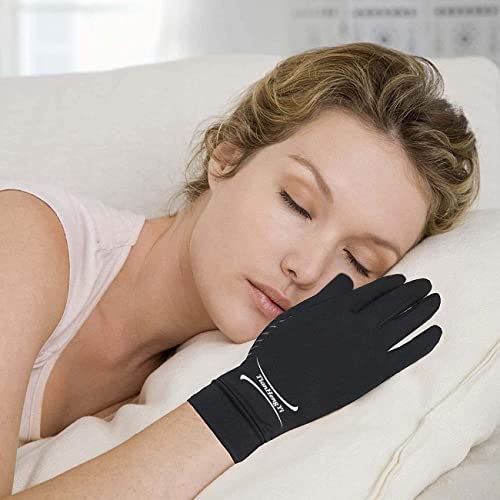 2 Pairs Copper Arthritis Gloves With Touch Screen, Full Finger