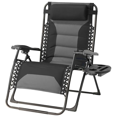 Foristrail Zero Gravity Chair Oversized Padded Recliner with...