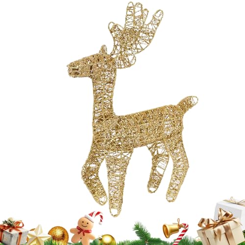 Syengery Weihnachtliches Beleuchtetes Rentier - Rostbeständige...