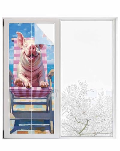 Película para ventana privacidad rosa 23.6x59 pulgadas miniatura 1