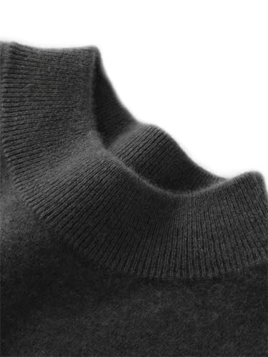 Men’s Mock Neck Pullover Sweater Merino Wool Winter Knitted Long Sleeve Casual Solid Color Top3