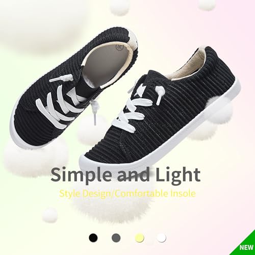 Image of AISFAESㅤ Mesh Slip On Shoes Women Comfort Knit Slip On Loafer Casual Fashion Sneaker Lightweight and Breathable Walking Flats