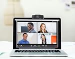 Diamond Multimedia Webcam avec Microphone, USB Complet HD 1080P Webcam pour bureau & Ordinateur portable, streaming en direct HD Vidéo & Audio, angle de vue à travers. Plug & Play., noir