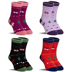 4 Pairs Snowflake Deer/Random