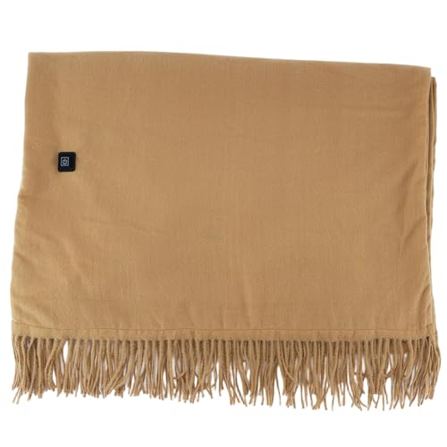 Châle chauffant pour femme couverture électrique USB 27x79cm marron