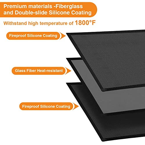 Grill Mats For Outdoor Grill - 40 X 50 Inch Fireproof Pit Mat Protects Decks And Patio - Oil-Proof & Waterproof Grill Pad For Fire Pit #TOP5