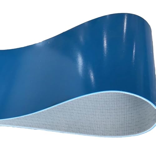 Cinta transportadora de PVC azul industrial 3970 mm banda de ensamblaje de 2 mm