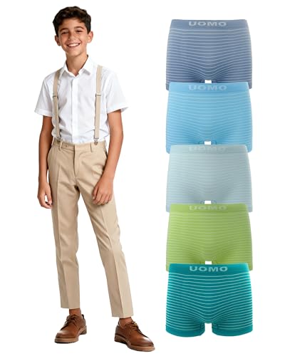 Channo Calzoncillos de Niño Sin Costuras: Boxer de Licra Suave