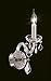 Elegant Lighting Alexandria Collection 7831W1C/EC 1-Light Wall Sconce with Elegant Cut Crystal, Chrome Finish