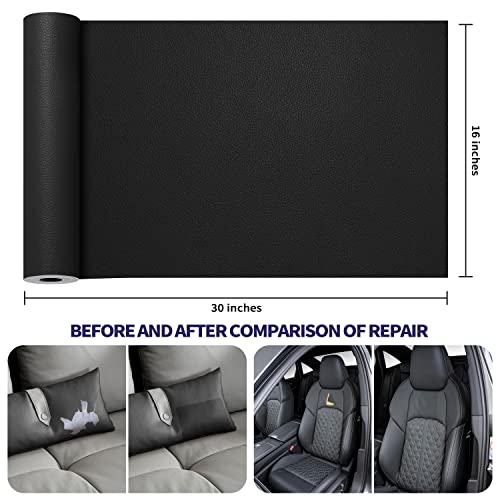 image for Besezx Leather Repair Patch Tape Kit, Self Adhesive Leather Repair for