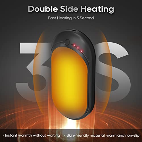 Hand-Warmers-Rechargeable5200-mAh-Electric-Hand-HeaterUSB-Hand-Warmer-Power-Bank-with-3-Heat-Settings-from-95-131Great-Gift-for-Women-MenHiking-Camping