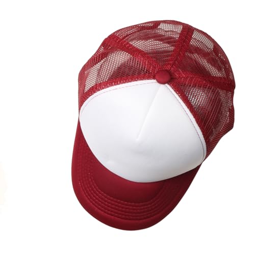 Image of TZ Promise Men Women Foam Trucker Hat Mesh Cap Solid Colors Lightweight with Adjustable Snapback Collection