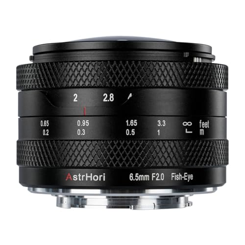 AstrHori 6.5mm F2.0 ~჌Y 192°Lp APS-CΉ X}Eg MFi}jAtH[JXj Pœ_ a ubN Fish-Eye (2Nۏؕt) (Ki)