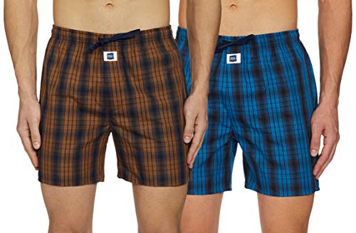 Amazon Brand – Inkast Denim Co. Men’S Checkered Boxers (Pack Of 3) (Ikmhboxch01_Multicolor-09_Small)