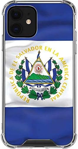 Skinit Clear Phone Case Compatible with iPhone 12 - El Salvador Flag Design