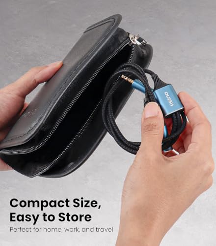 Image of Tisino 3.5mm Headphone Splitter, 2 Female to 1 Male Aux Splitter, 3.3ft /1m