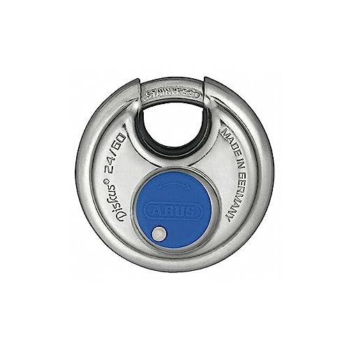 ABUS 24IB/60 Discus Padlock with Stainless Steel Shackle, Keyed Different