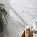 Palisade 25.6 in. x 14.8 in. Interlocking Vinyl Tile Shower and Tub Surround Kit in Carrara Marble