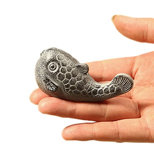 Canjoyn Cast Iron Paperweight Garden Home Office Desk Decor Collection Animal Figurine (Fish) #TOP26