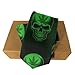 MZERSE Fashion Neckties Mens Shirt Uniform Skinny Tie for Business Holiday Necktie Green WeedLeaf Leaves Leaf Skull