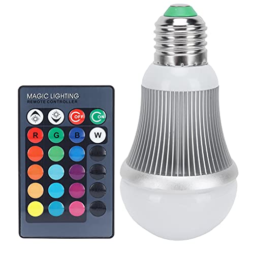 Respicefinem 5W E27 RGB lámpara LED Control remoto RGBW bombilla que cambia de Color para KTV Bar Club iluminación del hogar 85 265V