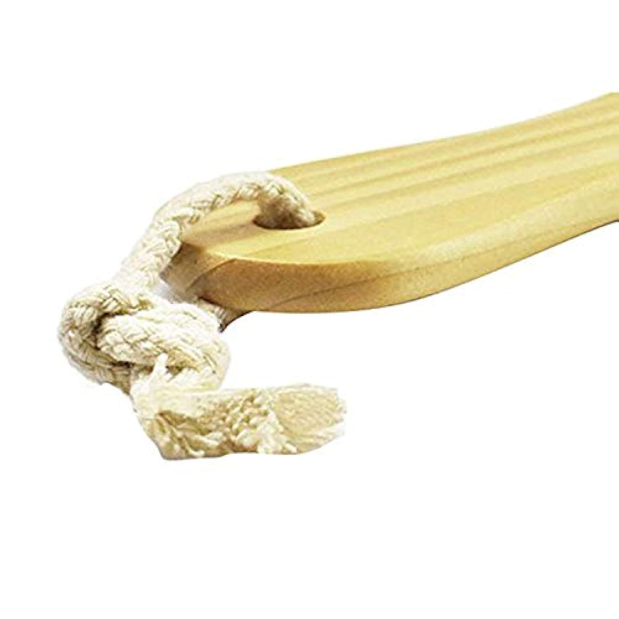 Double Sided Foot Scrubber with Wooden Handle