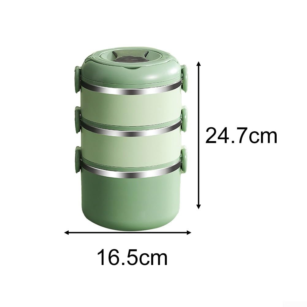 SPORTARC Boîte isotherme multicouche pour le stockage des aliments, matériau en acier inoxydable vert/blanc (L)
