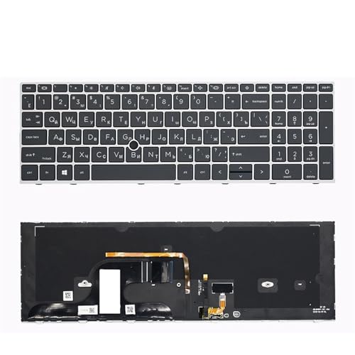 Clavier Russe HP ZBook Fury 15.6 G7 G8 Finition Originale Backlit