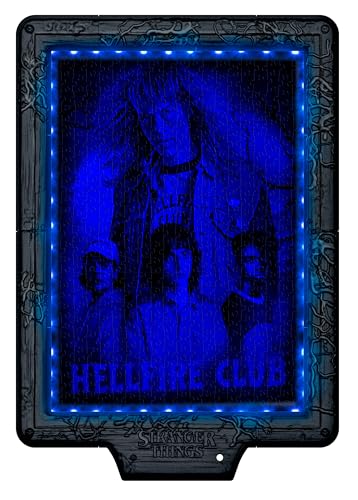 Clementoni Stranger Things Metamorphic Art with LED Light: 520-Piece puzzle, Colour-Changing Scene Featuring Vecna - Image 3