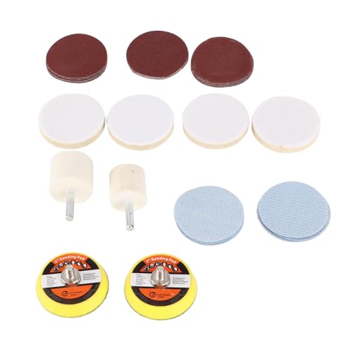 LiebeWH Kit Profesional de Reparación de Cristales, Discos Abrasivos de Dióxido Cérico de, Almohadilla Pulida para Eliminador de Arañazos de Parabrisas y Faros de Coche - imagen 8