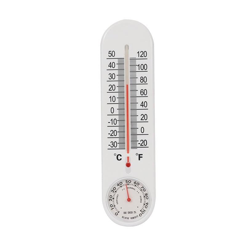 Dial Thermometer for Both Indoor Outdoor Use with Two Pointers Suitable for Office Household