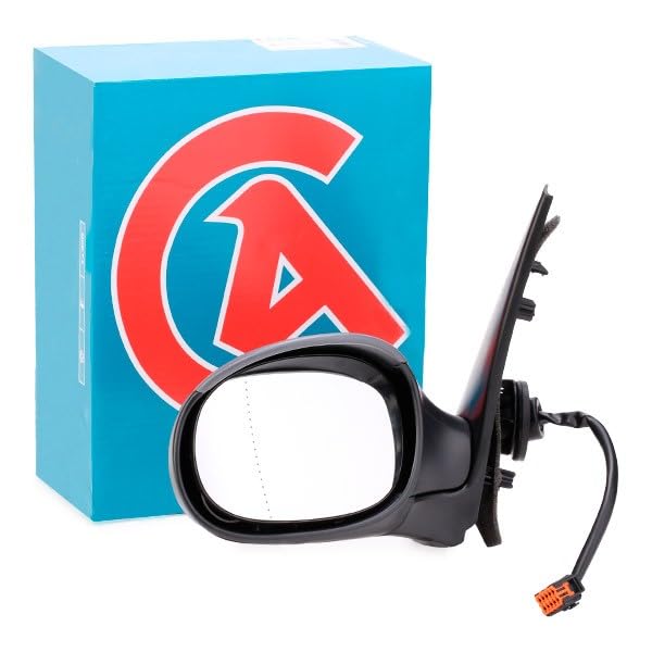 Rétroviseur Complet Électrique Convex Chauffant Avec Sonde Température Pour Peugeot 206 - Alkar 6136283 À Peindre
