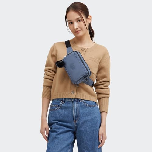 Image of Kipling Women's Abanu Medium Crossbody Bag, Lightweight, Adjustable Nylon Waist Pack with Multi-Compartment Zip Pockets